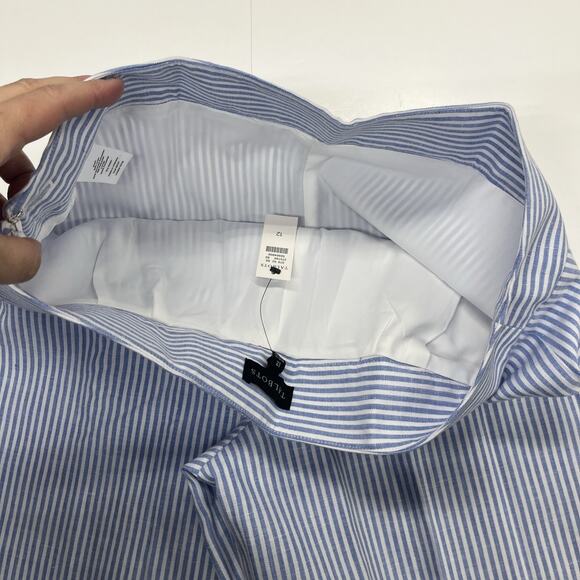 Talbots Striped Wide Leg Pants in Blue and White - Picture 8 of 11